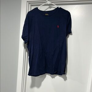 Polo Ralph Lauren Navy Blue T-Shirt with Red Logo
